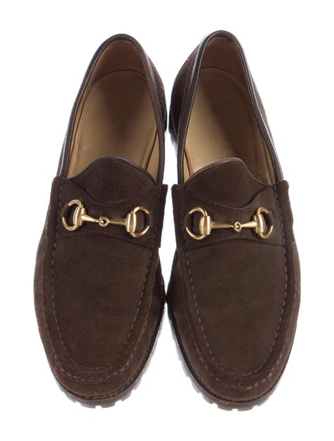 gucci horsebit loafer rubber sole|Gucci suede loafers.